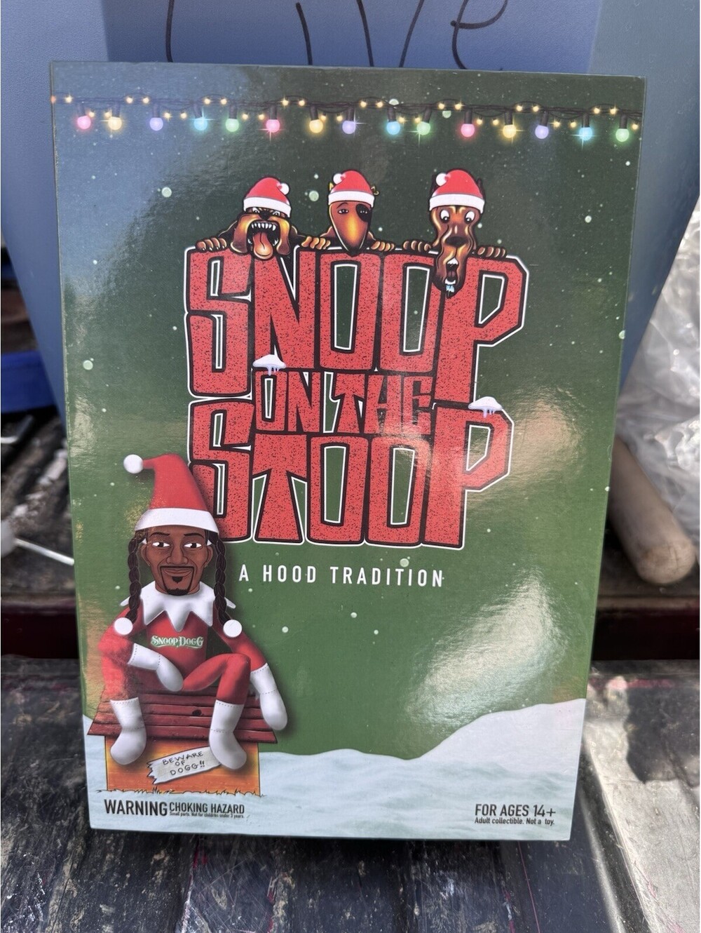 Snoop On The Stoop Christmas Red Plush Figurine Holiday Doll Snoop Dogg 12 inch